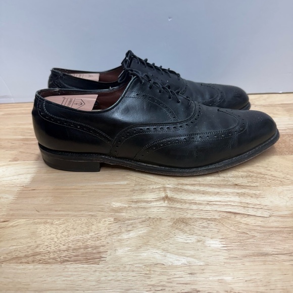 Vintage made in USA Allen Edmonds Black Leather Oxfords - Picture 2 of 9